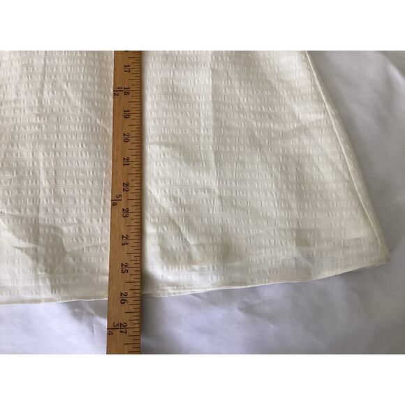 Saks Fifth Avenue white cold-shoulder cream blouse women’s L - Picture 6 of 8